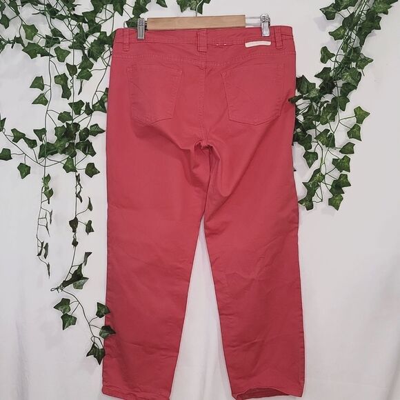 Gloria Vanderbilt Pink Cropped Jeans with Straight Leg - Picture 2 of 7